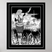 Beardsley Excalibur & Knight Art Poster (Vorne)