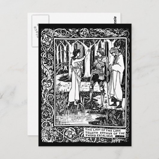 Beardsley Excalibur Postkarte (Vorne/Hinten)