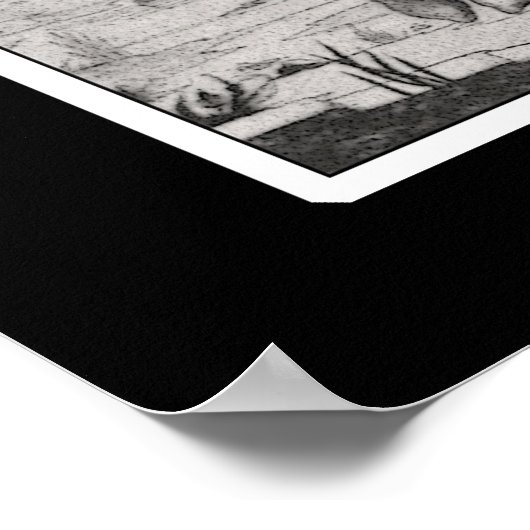 Beardsley King Arthur Poster (Ecke)