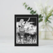 Beardsley Knight Excalibur Post Card Postkarte (Stehend Vorderseite)