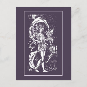 Beardsley Knight Post Card Postkarte