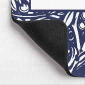 Beardsley Kunst Nouveau Monogramm Mousepad (Ecke)