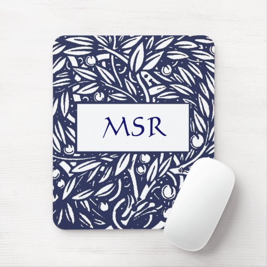 Beardsley Kunst Nouveau Monogramm Mousepad (Mit Mouse)