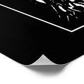 Beardsley Lady & Peacocks Poster Print (Ecke)