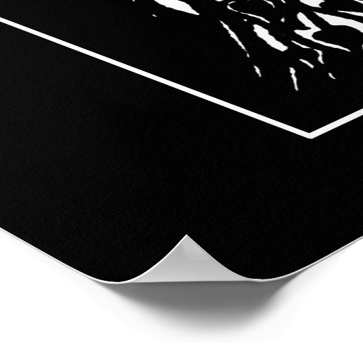 Beardsley Lady & Peacocks Poster Print (Ecke)