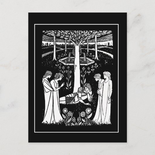 Beardsley Lancelot Post Card Postkarte (Vorderseite)