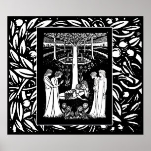 Beardsley Lancelot u. Queens-Plakat Poster