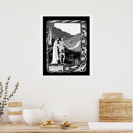 Beardsley Lancelot und das Hexenposter Poster (Küche)