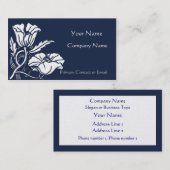 Beardsley Mohnblumen-elegante Visitenkarte (Vorne/Hinten)