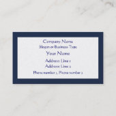 Beardsley Mohnblumen-elegante Visitenkarte (Rückseite)