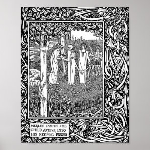 Beardsley: Morte D'Arthur Poster