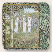 Beardsley: Morte D'Arthur Untersetzer (Vorderseite)