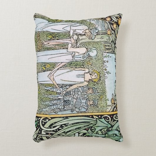 Beardsley: Morte D'Arthur Zierkissen (Vorderseite(Vertikal))