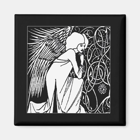 Beardsley Nouveau Angel Magnet (Vorne)