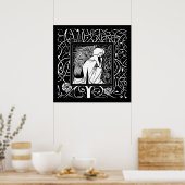 Beardsley Nouveau Angel Poster Print (Küche)