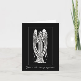 Beardsley Nouveau Engels-Beileids-Karte Karte