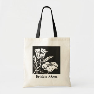 Beardsley Nouveau Mohn Hochzeitsgunst Tote Tragetasche