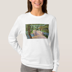 Beardsley Park-Ansicht der Steinbrücke T-Shirt