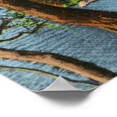 Beardsley Park Blick auf die Stone Bridge Poster (Ecke)