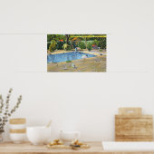 Beardsley Park Sicht auf Wasservögel Poster (Küche)