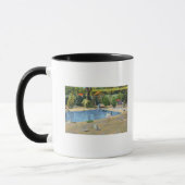 Beardsley Park Sicht auf Wasservögel Tasse (Links)