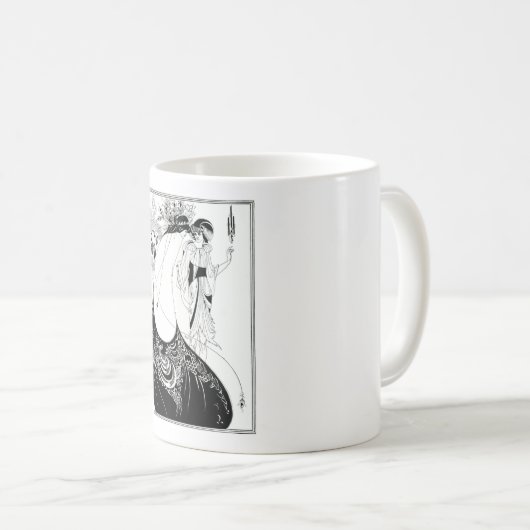 Beardsley Peacock Skirt Vintag Kaffeetasse (VorderseiteRechts)