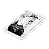 Beardsley Peacock Skirt Vintag Style Magnet (Linke Seite)