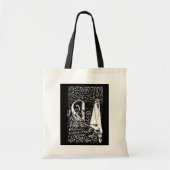 Beardsley Pfau u. Dame Tote Bag Tragetasche (Vorne)
