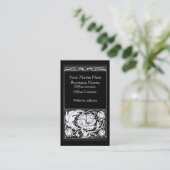 Beardsley Pfingstrosen-GrenzFoto-Geschäfts-Karte Visitenkarte (Stehend Vorderseite)