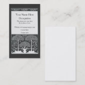 Beardsley schwarze u. weiße visitenkarte (Vorne/Hinten)