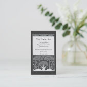 Beardsley schwarze u. weiße visitenkarte (Stehend Vorderseite)