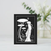 Beardsley Sorceress LeFay Post Card Postkarte (Stehend Vorderseite)