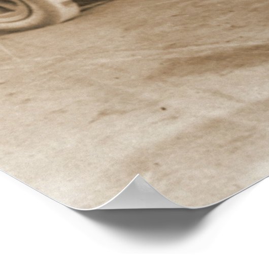 Beardsley und Coote im Simplex-Racer Poster (Ecke)