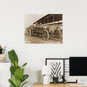 Beardsley und Coote im Simplex-Racer Poster (Heimbüro)