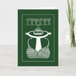 Beardsley Vintag Peacocks Note Card Karte