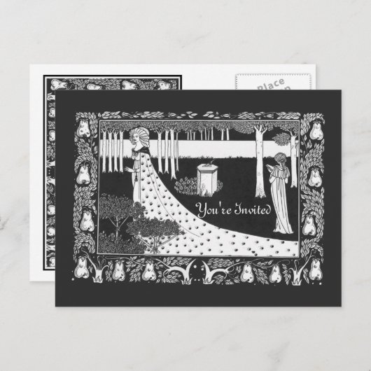 Beardsley Wedding Bridal Dusche Einladung (Vorne/Hinten)