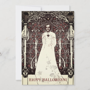Beardsleyan Happy Halloween Grußkarte Feiertagskarte