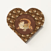 Beardy Besty Heart Spiral Notebook Notizblock (Rückseite)