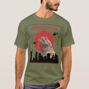 Beardzilla Bartagame Lustiges T-Shirt