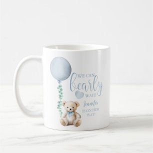 Beare Wait Blue Teddy Bear Baby Dusche Tasse