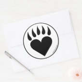 BearHeart Round-Aufkleber Runder Aufkleber (Umschlag)