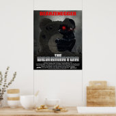 BEARINATOR Movie Poster Style Poster (Küche)