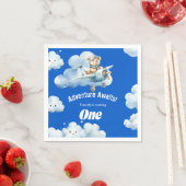 Bearing Wings: Teddys erste Geburtstagsexpedition Serviette (Beispiel)