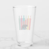 Bearish market | Trader | Simple design Glas (Rückseite)
