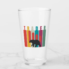 Bearish market | Trader | Simple design Glas