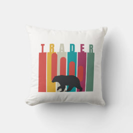 Bearish market | Trader | Simple design Kissen