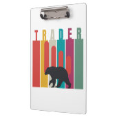 Bearish market | Trader | Simple design Klemmbrett (Links)