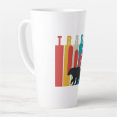 Bearish market | Trader | Simple design Milchtasse (Linke Ecke)