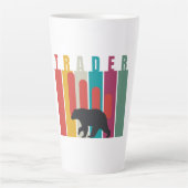 Bearish market | Trader | Simple design Milchtasse (Vorderseite)