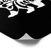 Bearly Awake Bear. Funny Bear Christmas Pajamas Gi Poster (Ecke)